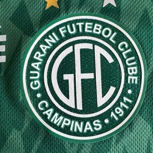 Kappa Gara Green and White Guarani Soccer club jersey, Campinas, Brazil